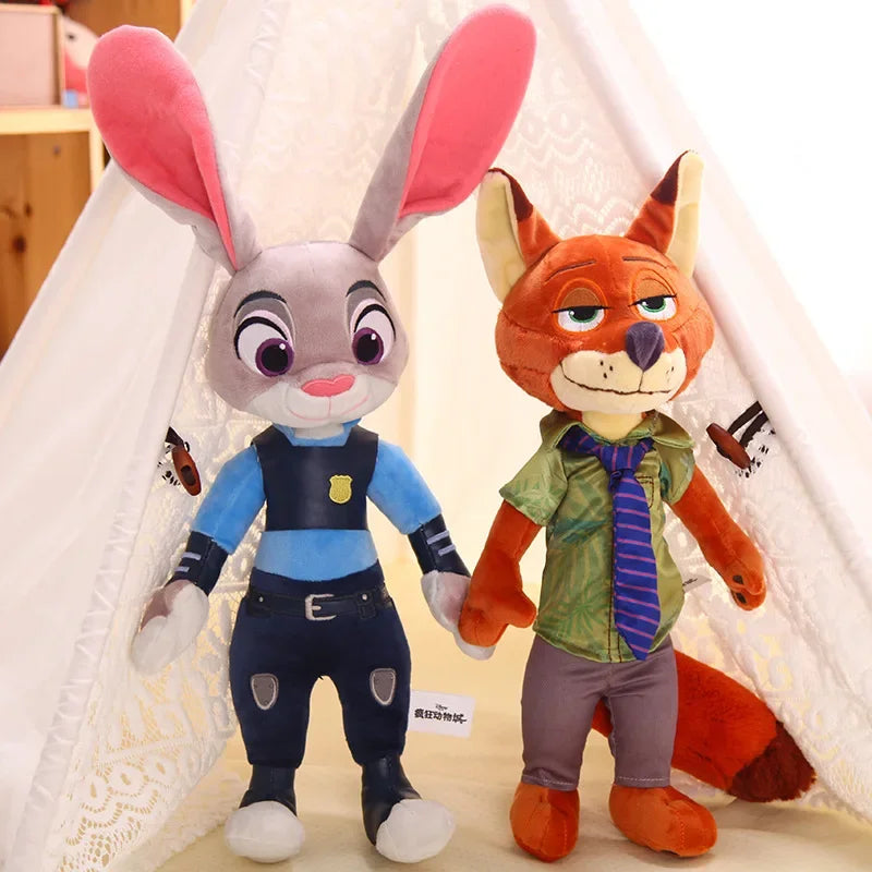 30Cm40Cm Kawaii Disney Zootopia Nick Wilde Judy Hopps Plush Doll Toy Anime New Sofa Room Decoration Children's Birthday Gift