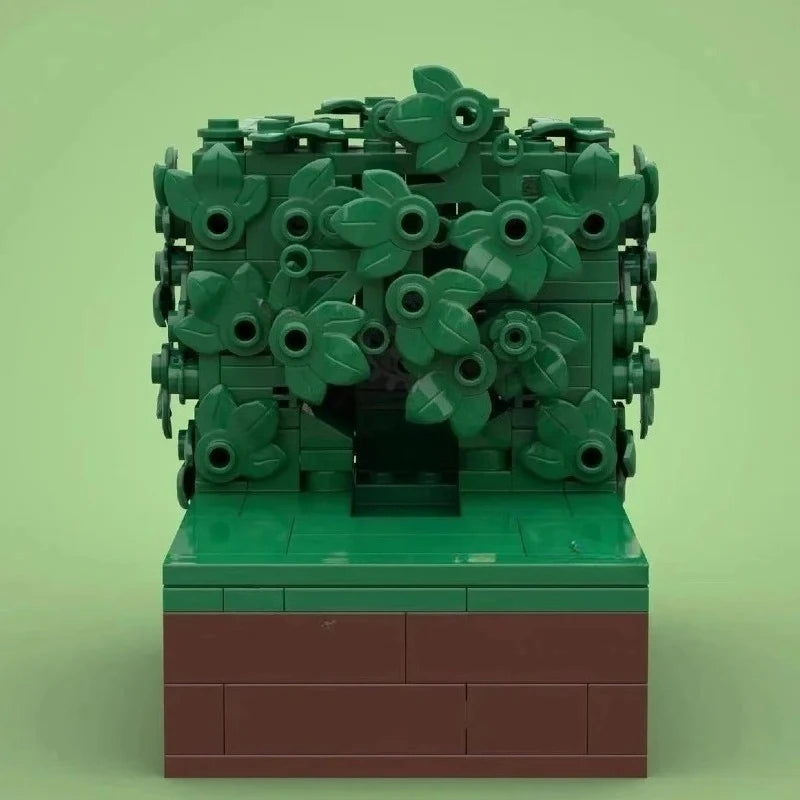 MOC Building Block Homer Backing Into the Bushes Technology Bricks Birthday Christmas Holiday DIY Gifts Adults Toys