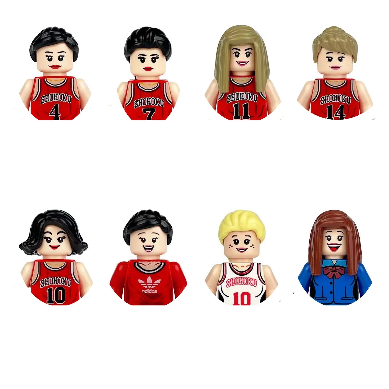 building blocks mini city figures 3D person series movie characters professional doctor police worker fireman robot toys for kid