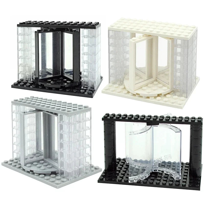 MOC City Friends House Parts Fence Stairs Ladder Gate Building Blocks Door Window Figures Garden Leduo DIY Accessories Bricks