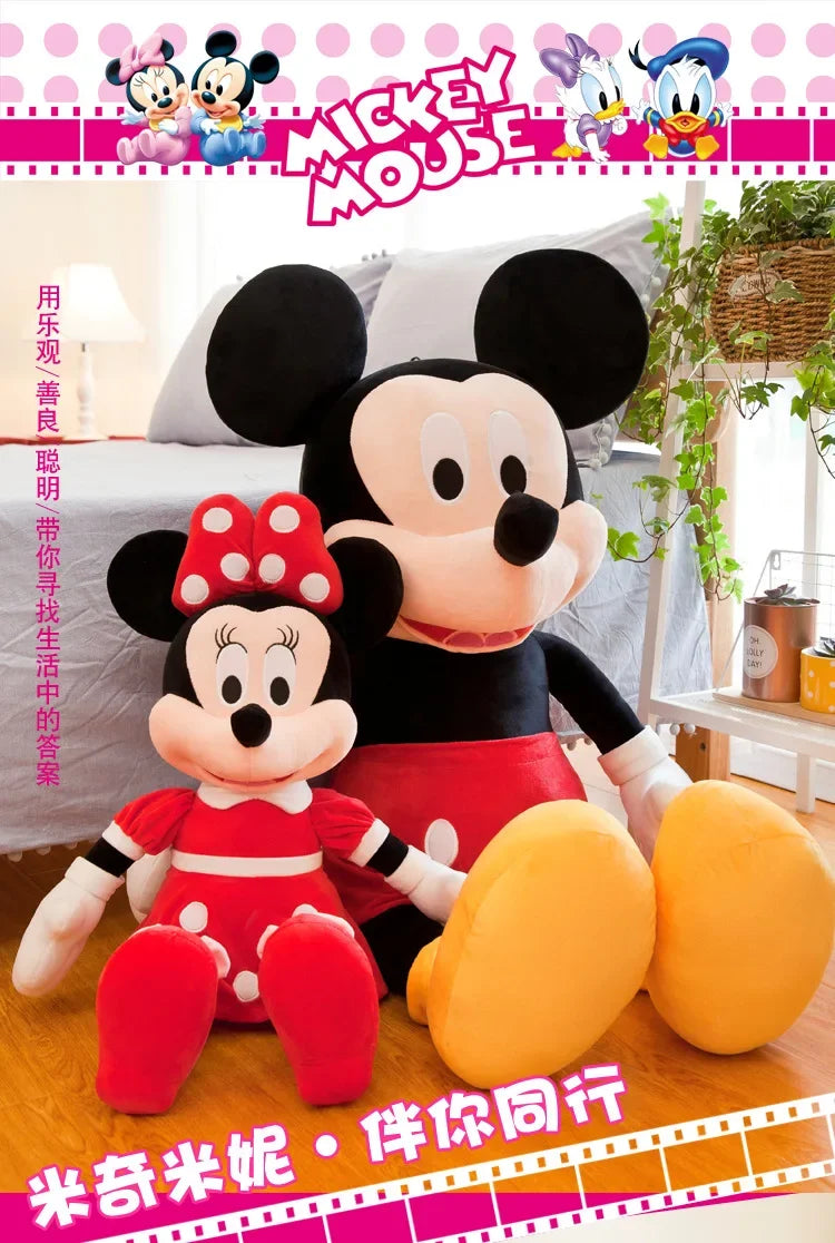 Disney Mickey Mouse Minnie Plush Dolls Animal Stuffed Toys Birthday gift Christmas Gift for Kids Cute Mickey Minnie Presents