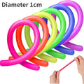 6 Pack Stretchy String Noodles Sensory Fidgets Toys Resistance Squeeze Strengthen Arms Stress Reliever Toys for Kids Adults
