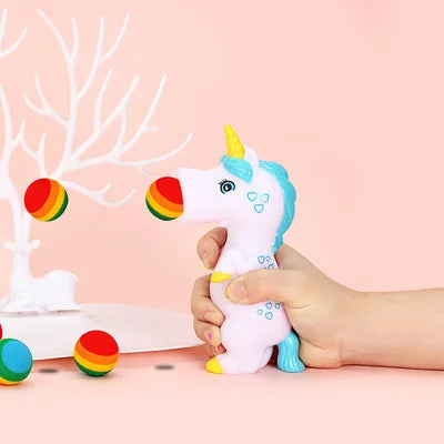 Funny Animal Squeeze Shoots Ball Cute Animal Out Foam Balls Kids Fidget Toys Weird Gadgets Autism Sensory Anti Stress Toys