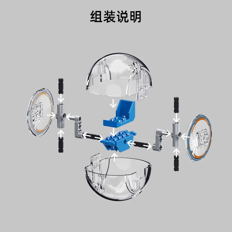 Jurassic Dinosaur World Park Indominus Rex Gyrosphere Escape Ball Owen Blue Model Building Blocks Enlighten Toys For Children