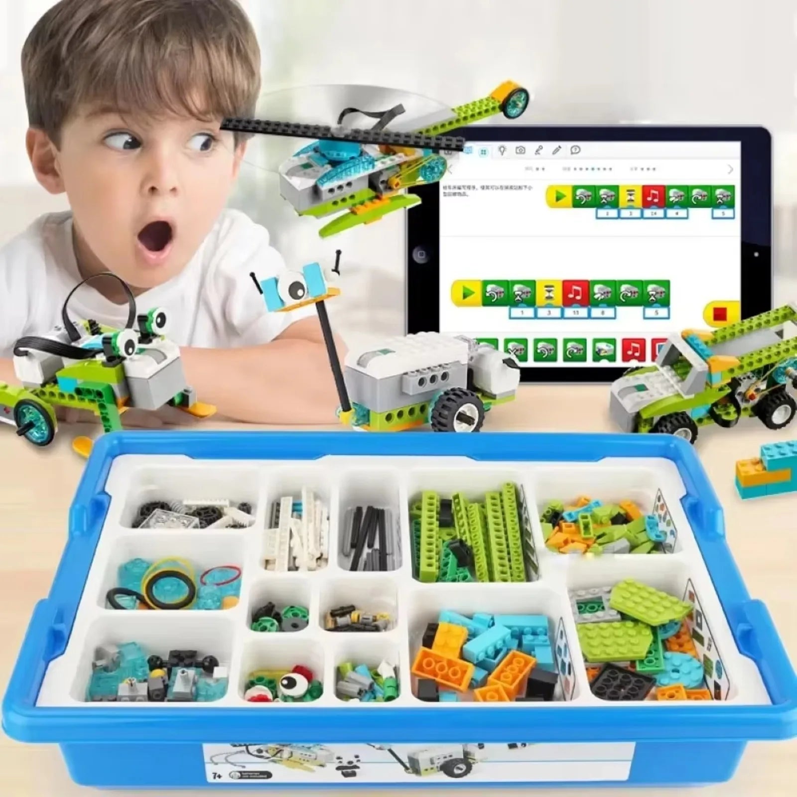 STEM Educational Building Blocks Kit 280pcs with Electronic Sensors for Robot Programming