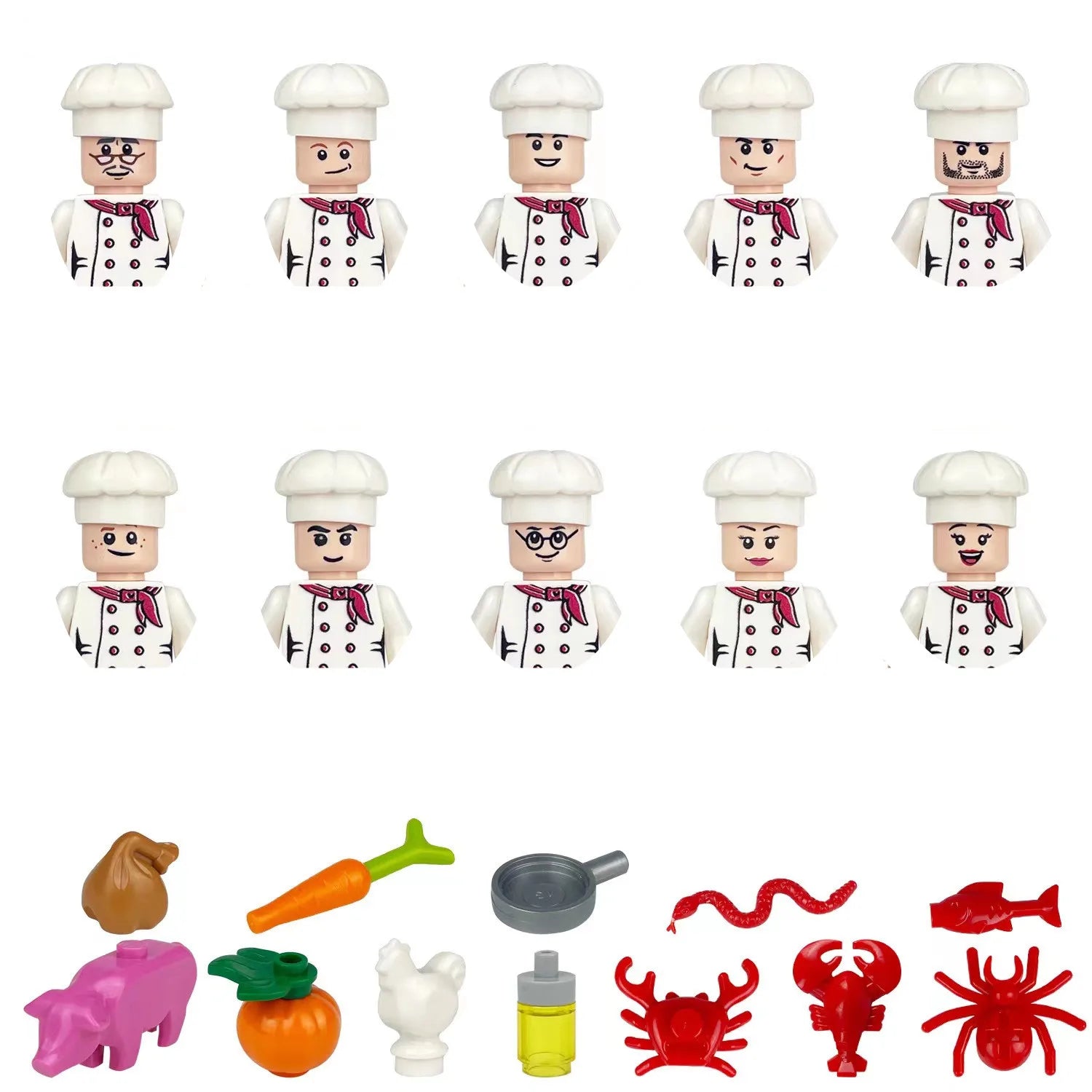 building blocks mini city figures 3D person series movie characters professional doctor police worker fireman robot toys for kid