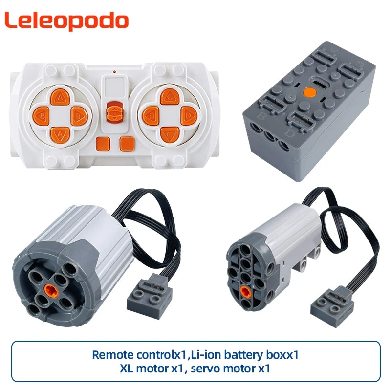 MOC Power Functions Enhanced Version M L XL Servo Red Motor Technical Part Building Block Toy Accessories Compatible with Brand