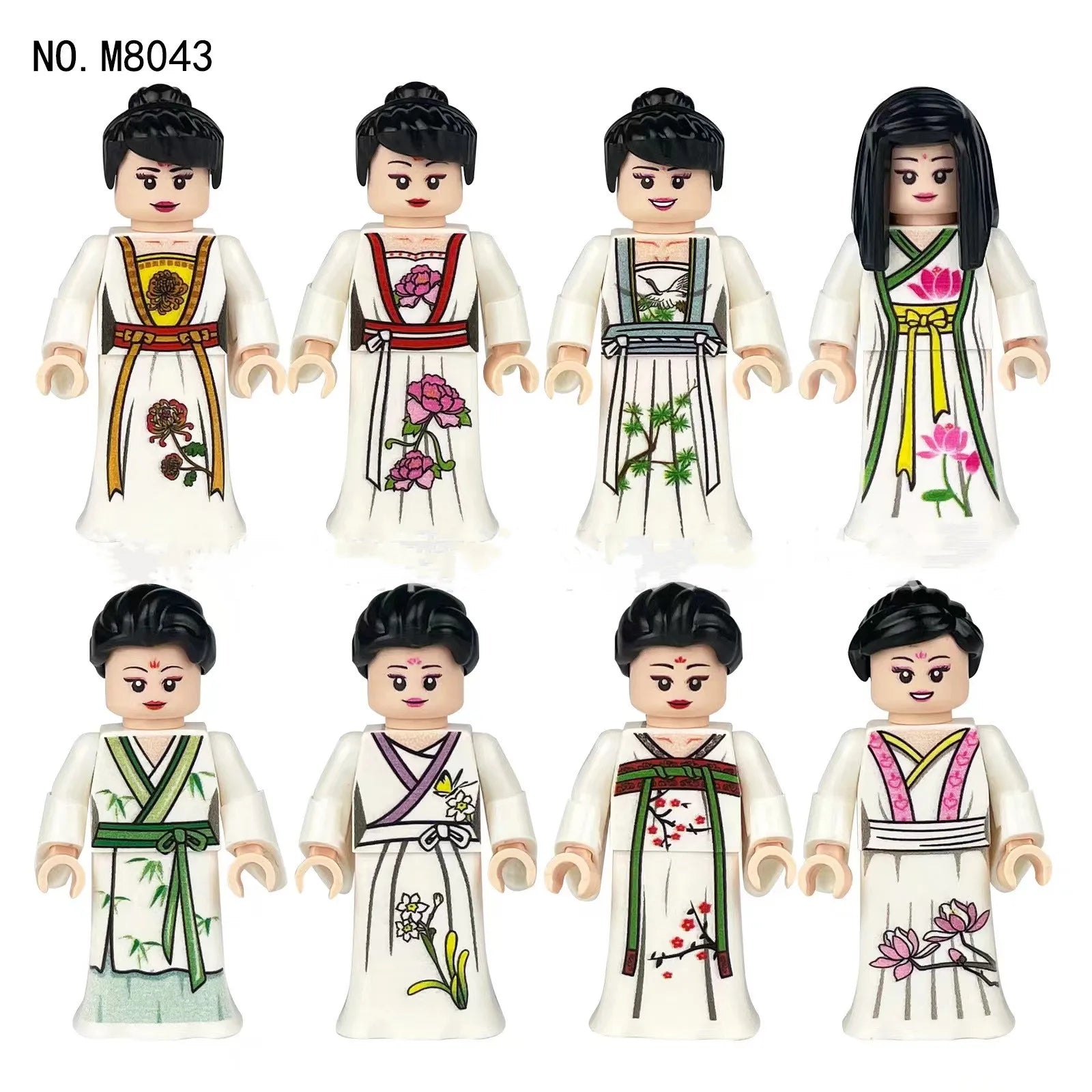 building blocks mini city figures 3D person series movie characters professional doctor police worker fireman robot toys for kid