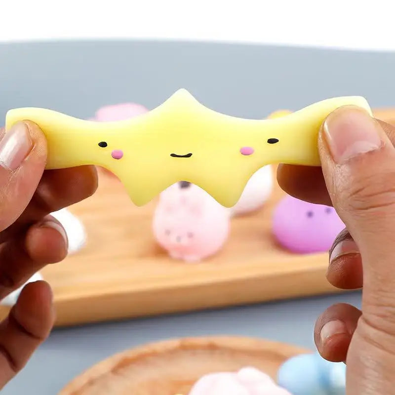3/5/10/30/50PCS Mochi Squishies Kawaii Cartoon Squishy Toys For Kids Relief Stress Ball Squeeze Party Favors Toys Birthday Gifts