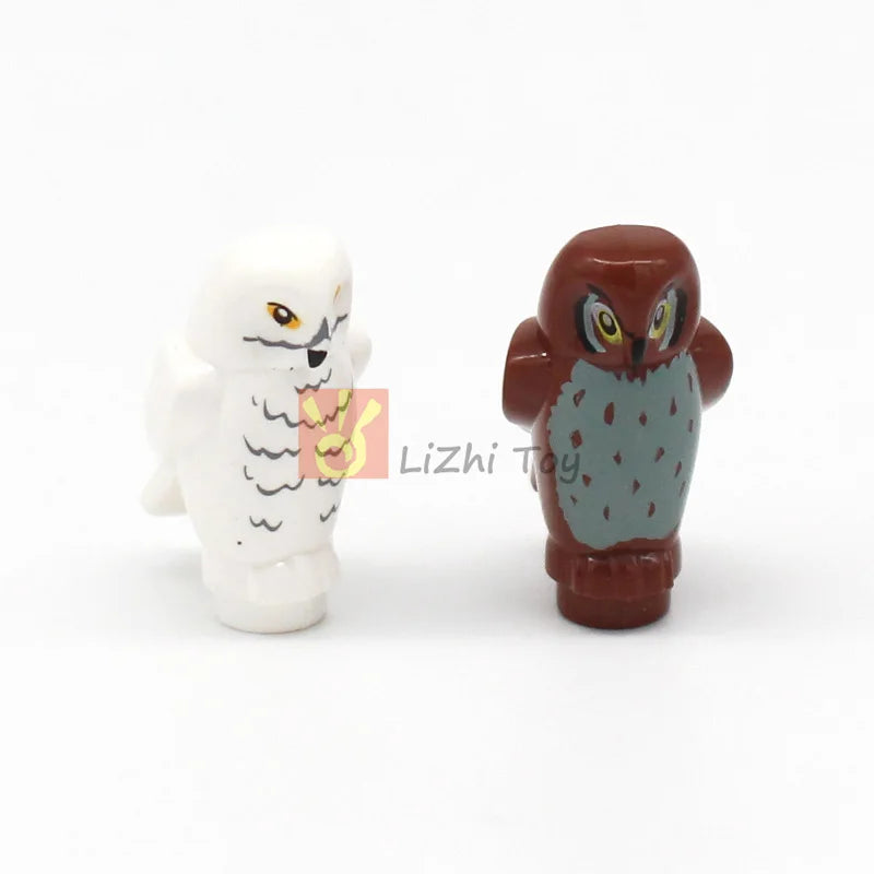 MOC Animal Figure Brick Building Blocks Pet Zoo Dog Penguin Cat Clown Fish Bird Bear Bat Squirrel Owl DIY Model Toys Girls Kids
