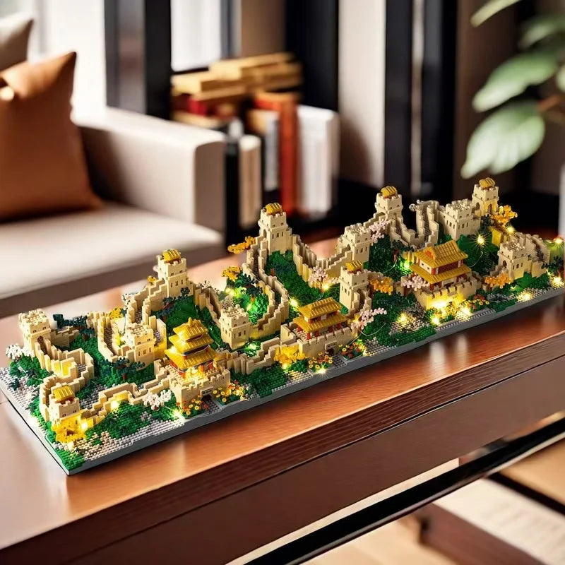 2453 Pieces of Great Wall Three-In-One DIY Model Building Blocks, Creative Educational Building Blocks Designed for Young People and Adults, Birthday Gift