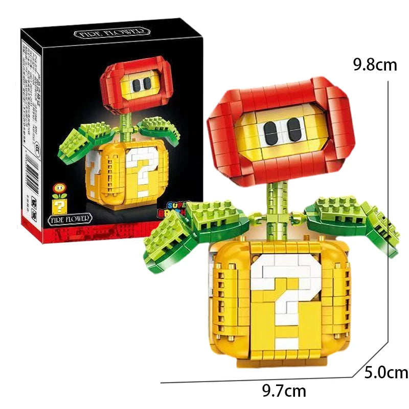 NEW Super Mario Bros Lega Mario Luigi Figure Building Blocks Cartoon Anime Yoshi Assembled Bricks Bowser Toy For Children Gifts