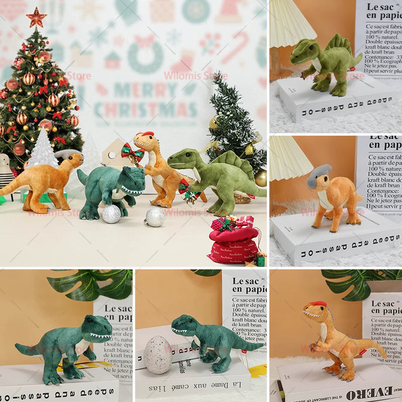 Simulation Dinosaur Plush Toy Baby Dinosaur Stuffed Animal Spinosaurus Tyrannosaurus Dilophosaurus Soft Doll Children's Gift