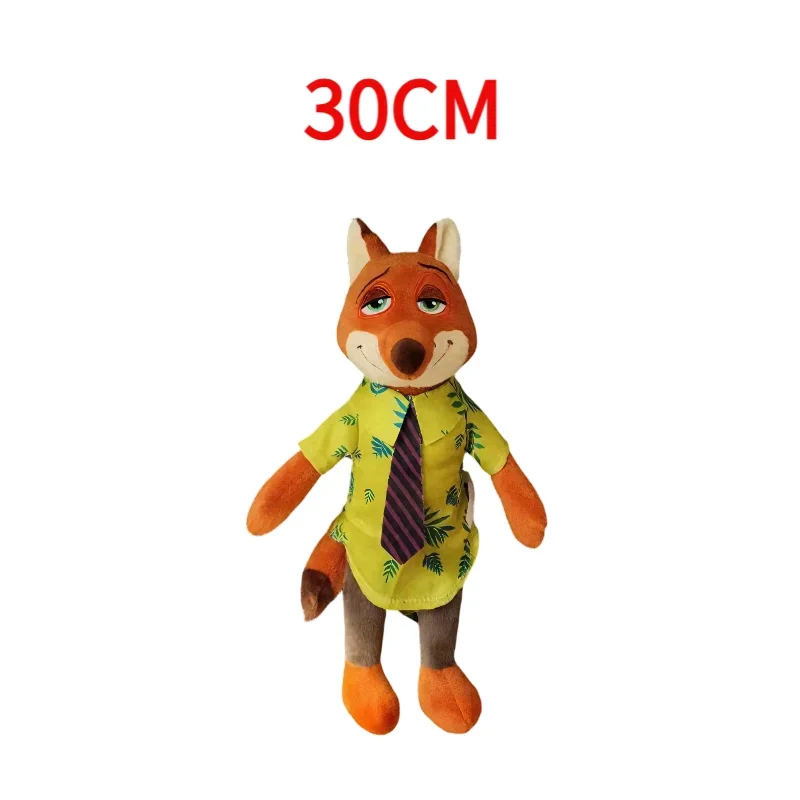 30Cm40Cm Kawaii Disney Zootopia Nick Wilde Judy Hopps Plush Doll Toy Anime New Sofa Room Decoration Children's Birthday Gift