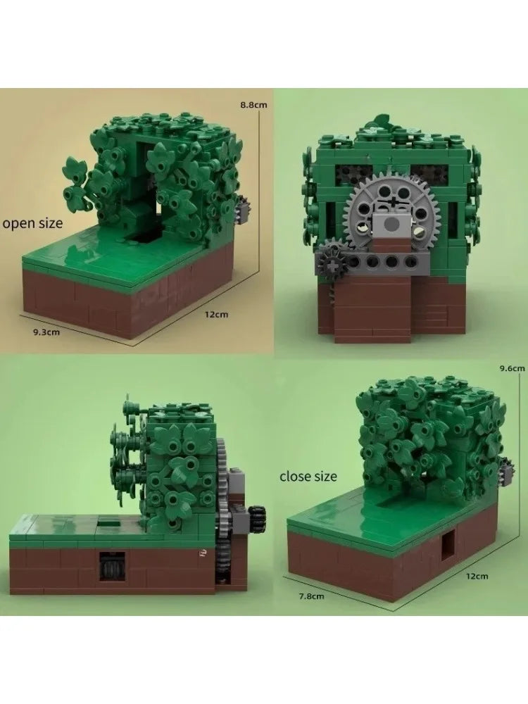 MOC Building Block Homer Backing Into the Bushes Technology Bricks Birthday Christmas Holiday DIY Gifts Adults Toys