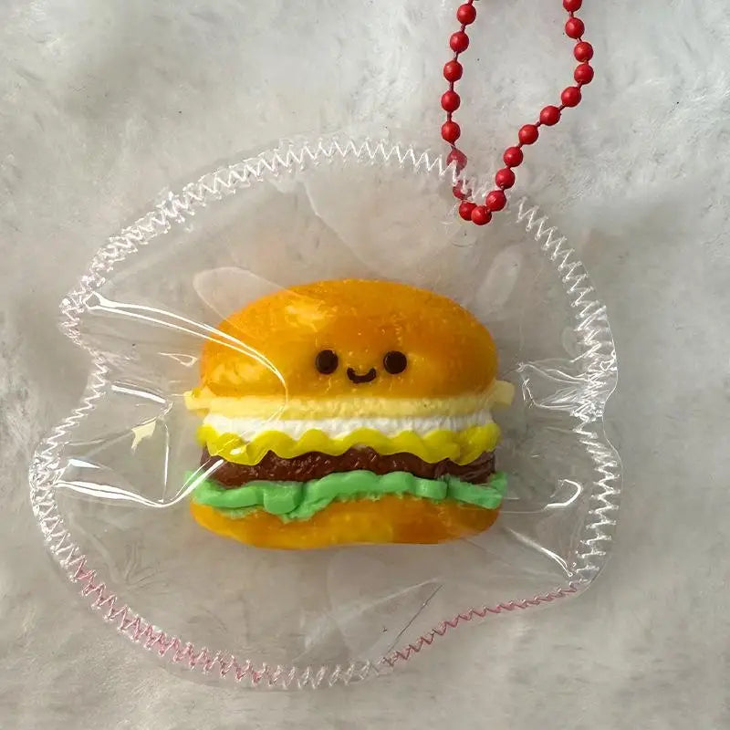 Cute Simulation Toast Bread Squeeze Toy Cartoon Stress Relief Toy Fun Mini Decompression Slow Rebound Toys Gifts Color Random