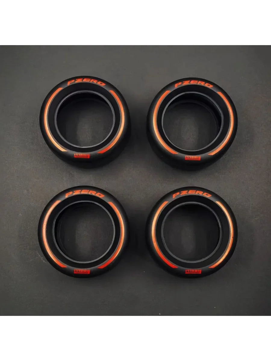 MOC F1 Car Printing tires 4410 81.6x44mm Compatible With 42207 42206 Model MOC Building Technology Accessories Blocks