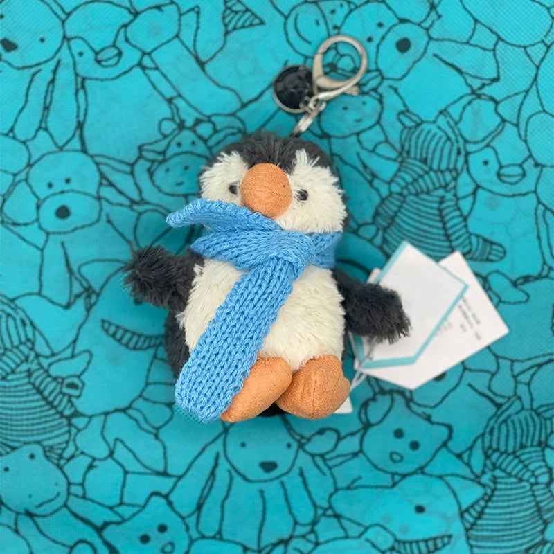 Marshmallow Plush Toy, Small Cherry Charm, Little Turtle Plush Toy, Croissant, Little Penguin JC Bag Charm