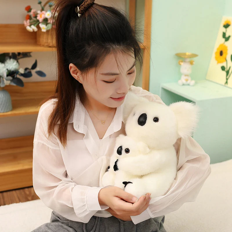 Lovely Australia Koala Plush Toys Furry Koala Bear Plush Dolls Stuffed Soft Animal Pillow for Friend Birthday Christmas Gift