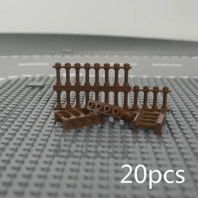 MOC City Friends House Parts Fence Stairs Ladder Gate Building Blocks Door Window Figures Garden Leduo DIY Accessories Bricks