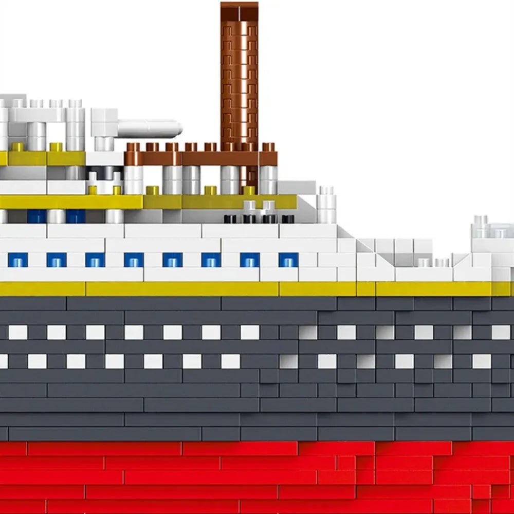 4000+Pcs Titanic Model Cruise Ship Building Blocks MOC Boat Bricks Collection DIY Construction Toys for Children Gift