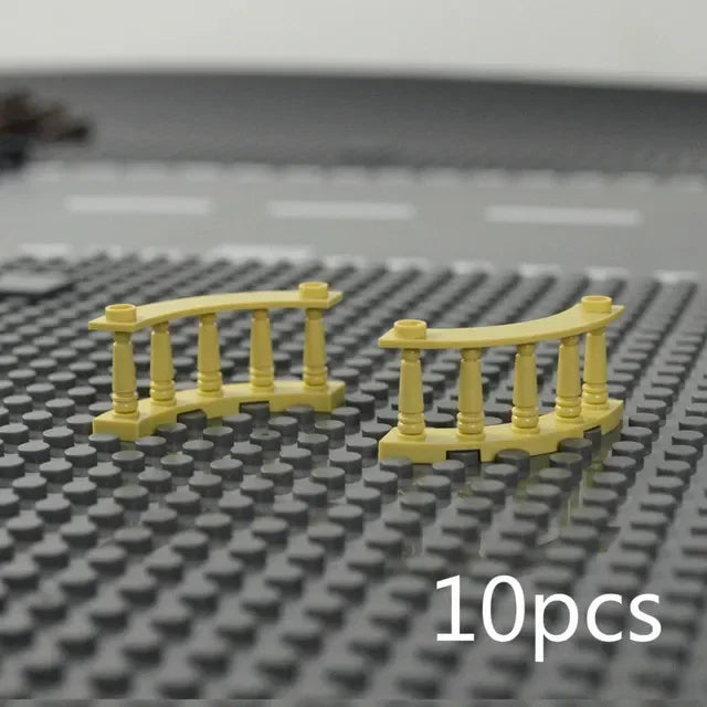 MOC City Friends House Parts Fence Stairs Ladder Gate Building Blocks Door Window Figures Garden Leduo DIY Accessories Bricks