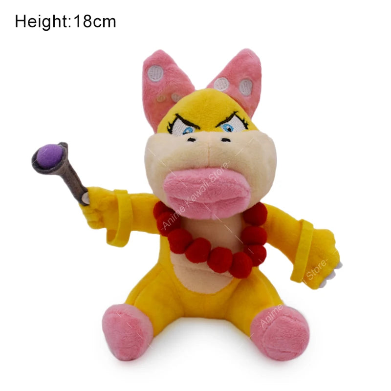Super Mario Plush Toys Wonder Bowser Jr Meowser Lemmy Iggy Bowser Anime Stuffed Cartoon Peluche Dolls Kids Gifts