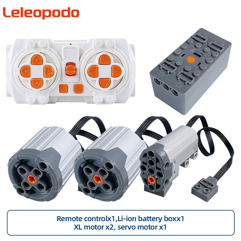 MOC Power Functions Enhanced Version M L XL Servo Red Motor Technical Part Building Block Toy Accessories Compatible with Brand