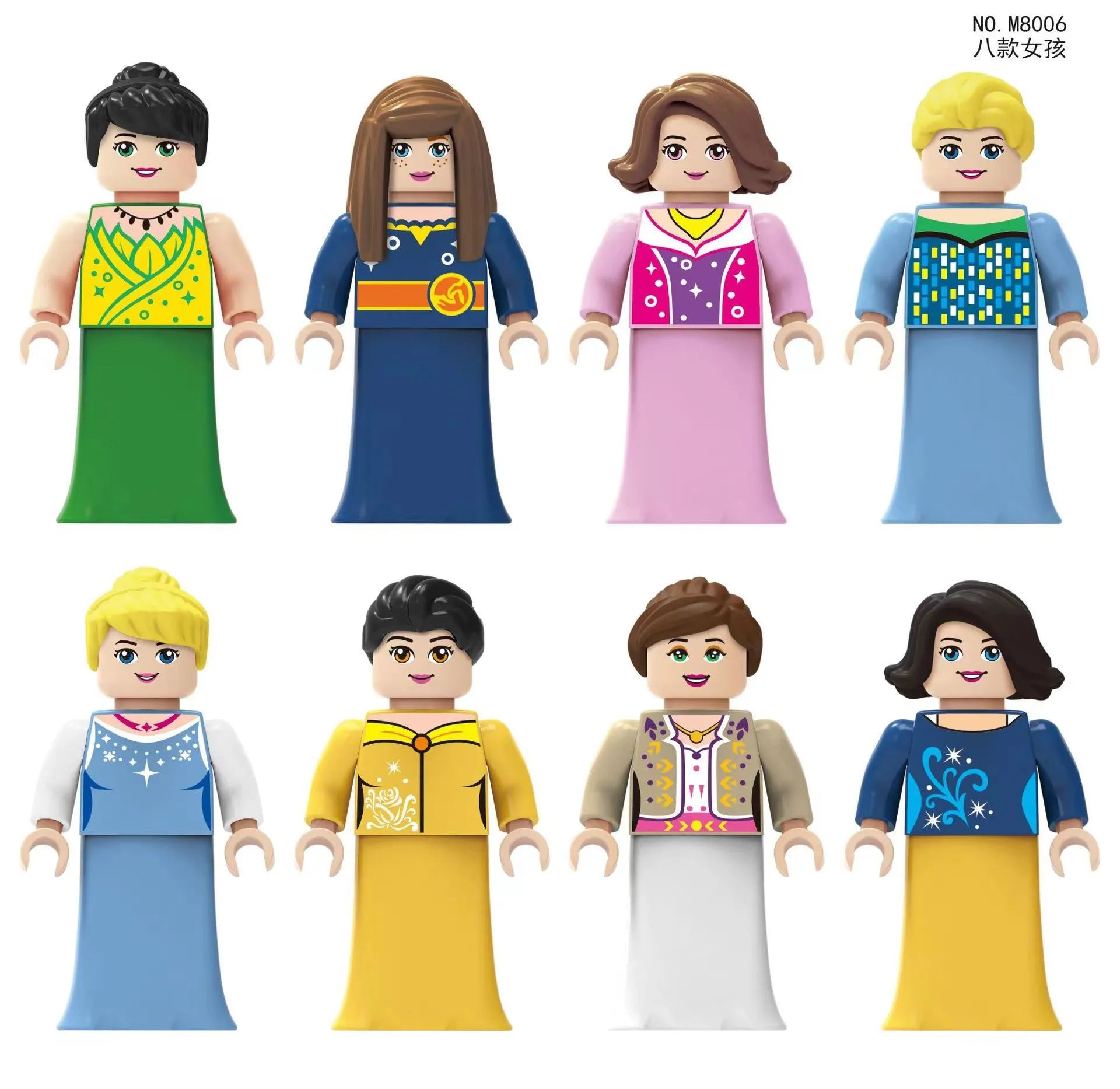 building blocks mini city figures 3D person series movie characters professional doctor police worker fireman robot toys for kid