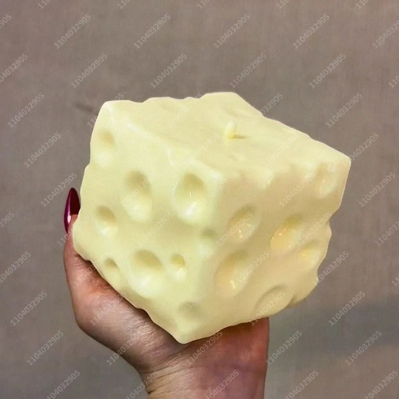 Jumbo Cheese Cube Stress Ball Big Cheese Shapeable Squeeze Ball Non-Bounce Fidget Toy ASMR Sensory Anti-Stress Christmas Gift