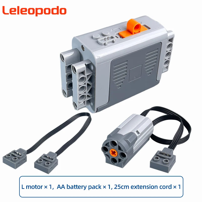 MOC Power Functions Enhanced Version M L XL Servo Red Motor Technical Part Building Block Toy Accessories Compatible with Brand