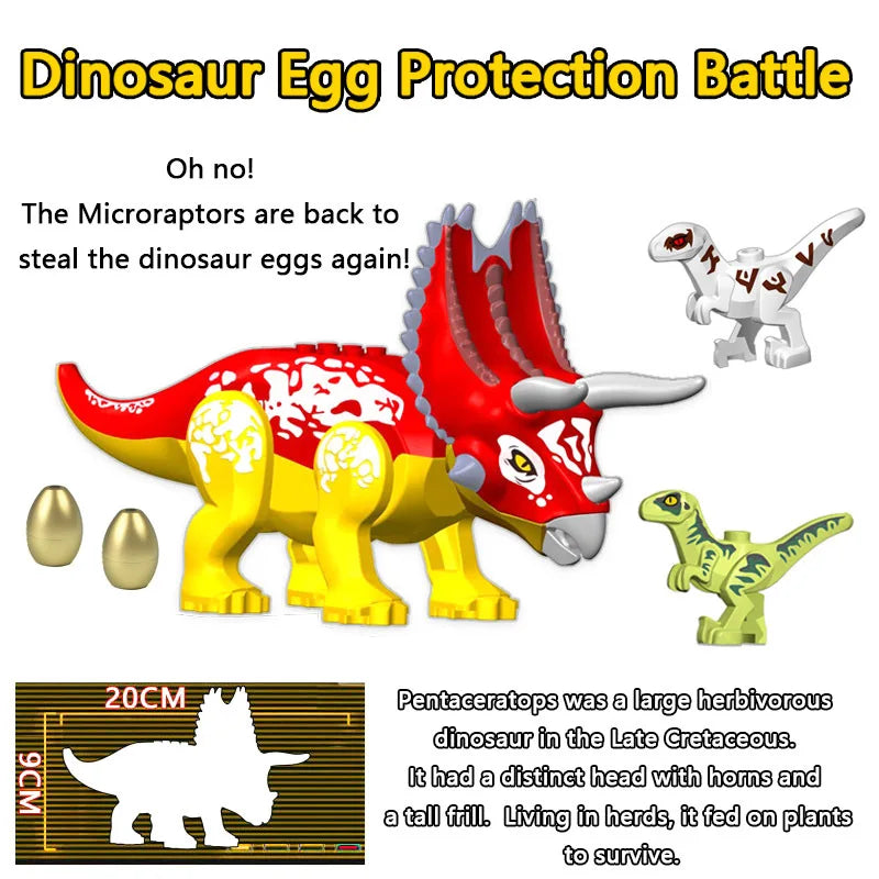 Jurassic Dinosaur World Park Indominus Rex Gyrosphere Escape Ball Owen Blue Model Building Blocks Enlighten Toys For Children