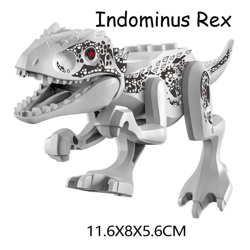 Jurassic Dinosaur World Park Indominus Rex Gyrosphere Escape Ball Owen Blue Model Building Blocks Enlighten Toys For Children