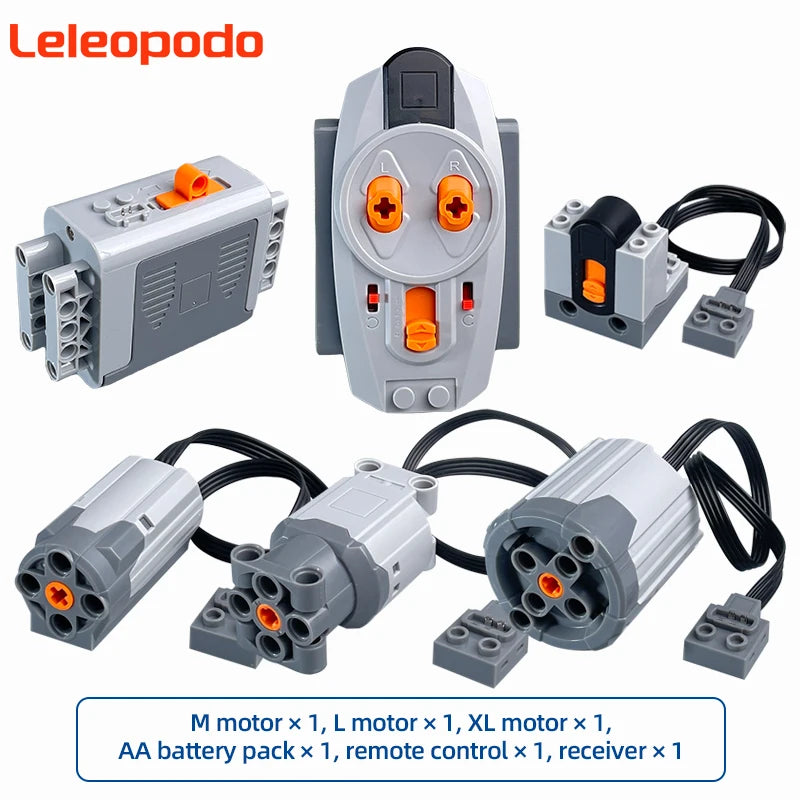MOC Power Functions Enhanced Version M L XL Servo Red Motor Technical Part Building Block Toy Accessories Compatible with Brand