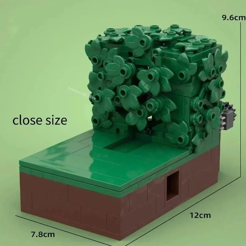 MOC Building Block Homer Backing Into the Bushes Technology Bricks Birthday Christmas Holiday DIY Gifts Adults Toys