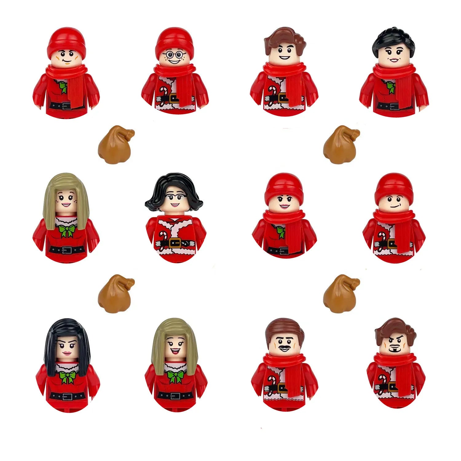 building blocks mini city figures 3D person series movie characters professional doctor police worker fireman robot toys for kid