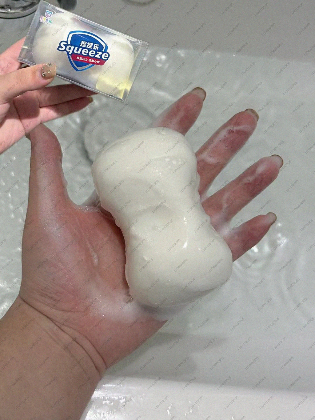 Soap Ball Squishy Soap Stress Ball Fidget Toy Crunchy Squeeze Ball Round Blocks Filled ASMR Anti Stress Toys for Kids & Adults