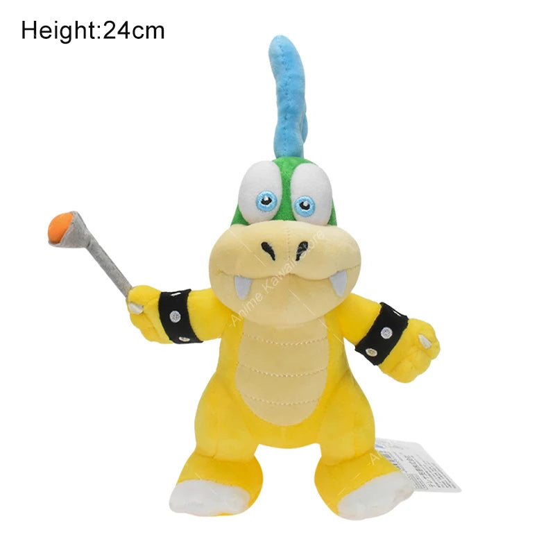 Super Mario Plush Toys Wonder Bowser Jr Meowser Lemmy Iggy Bowser Anime Stuffed Cartoon Peluche Dolls Kids Gifts