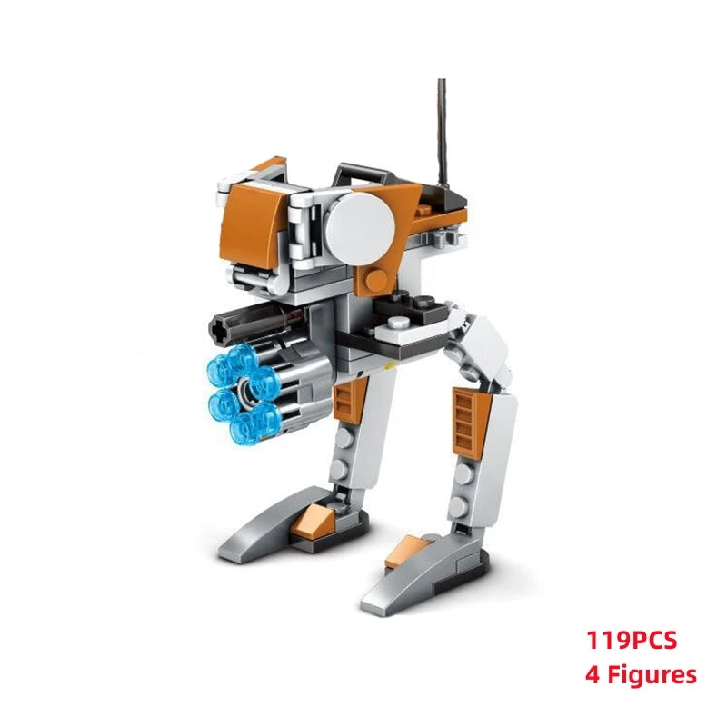 MOC Fighter X FigureAssembled Building Blocks Education Bricks Toys For Children Kids Kits Gifts K009-K012