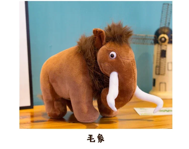 Ice Age Plush Toy Squirrel Mammoth Elephant Swordtooth Tiger Doll Soft Stuffed Animal Sleeping Pillow Gifts for Kids and Girls