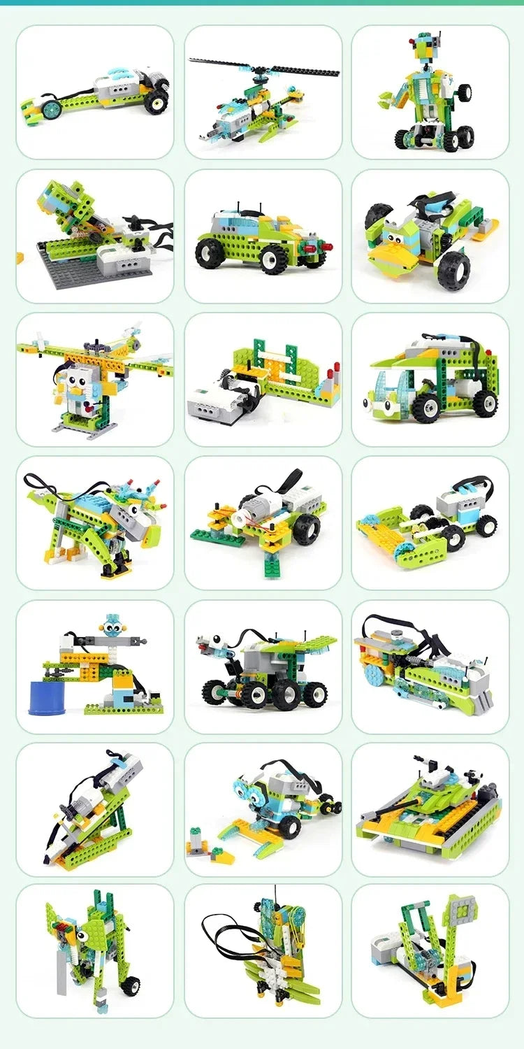 STEM Educational Building Blocks Kit 280pcs with Electronic Sensors for Robot Programming