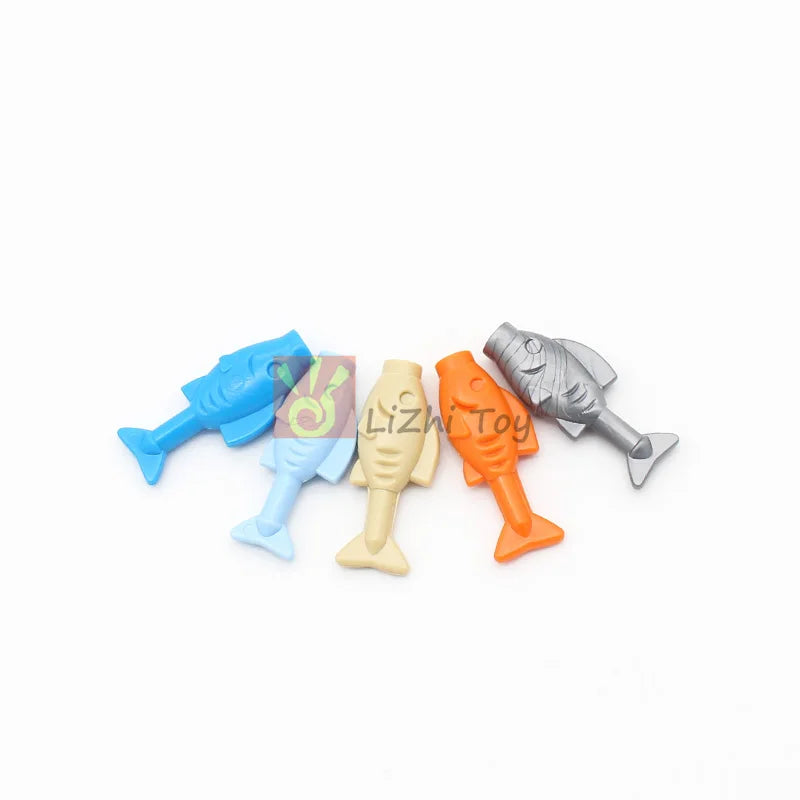 MOC Animal Figure Brick Building Blocks Pet Zoo Dog Penguin Cat Clown Fish Bird Bear Bat Squirrel Owl DIY Model Toys Girls Kids