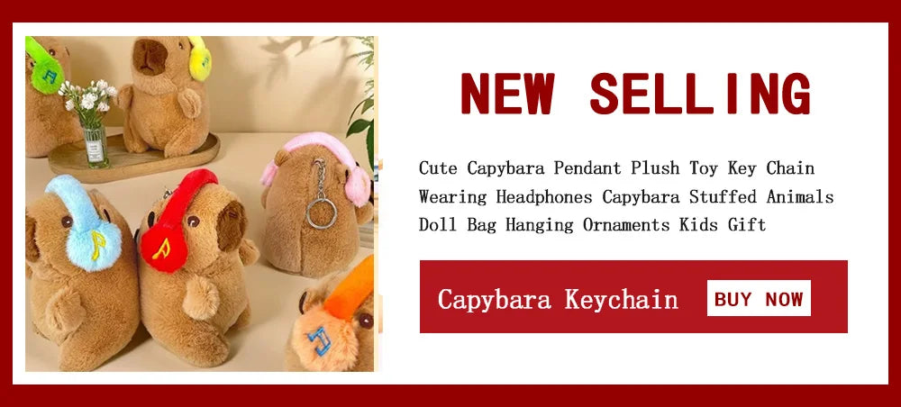 Cute Small Size Capybara Plush Toy With Wings Hoodie Simulation Capybara Doll Fluffty Toy Birthday Gifts