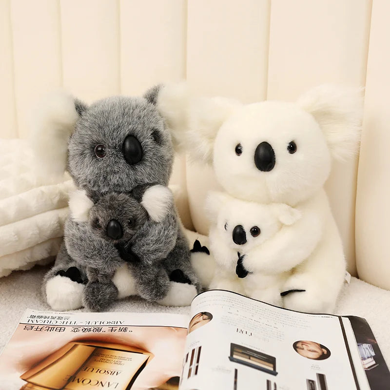 Lovely Australia Koala Plush Toys Furry Koala Bear Plush Dolls Stuffed Soft Animal Pillow for Friend Birthday Christmas Gift