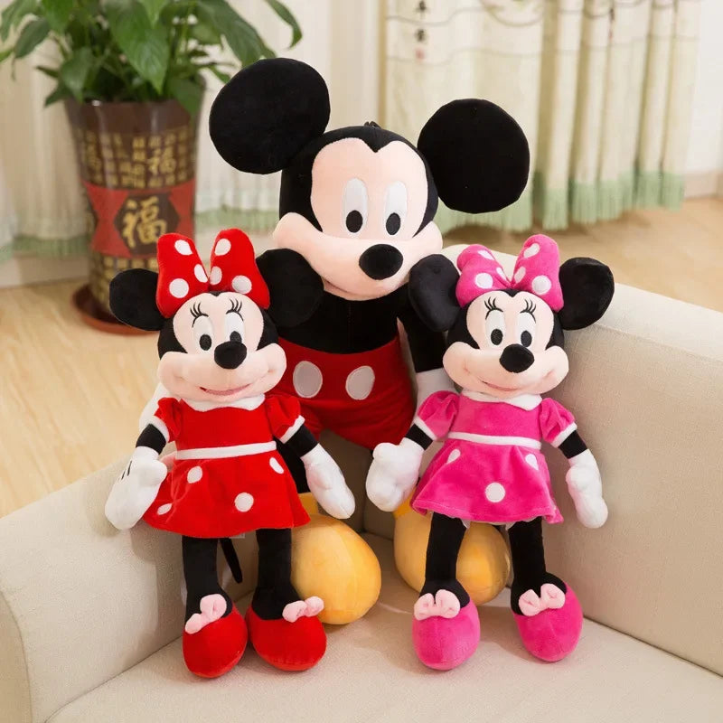 Disney Mickey Mouse Minnie Plush Dolls Animal Stuffed Toys Birthday gift Christmas Gift for Kids Cute Mickey Minnie Presents
