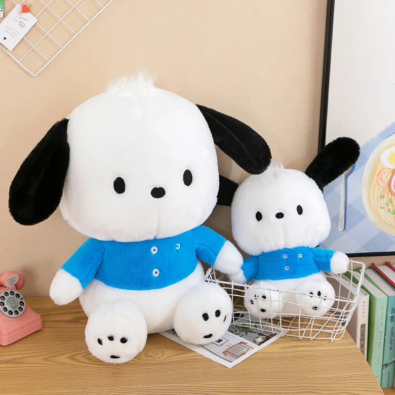 30cm Sanrio Kawaii Pochacco Plush Toy Cartoon & Cute Sleeping Companion Comfortable And Soft Birthday Gift Girl