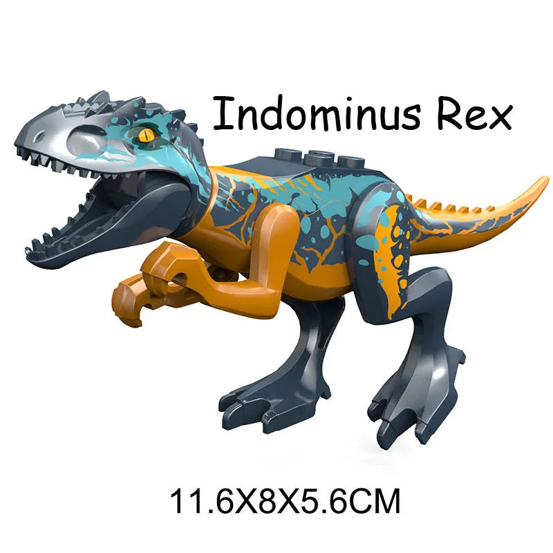 Jurassic Dinosaur World Park Indominus Rex Gyrosphere Escape Ball Owen Blue Model Building Blocks Enlighten Toys For Children