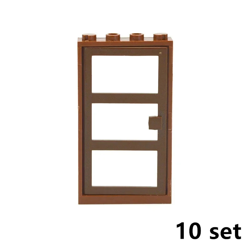 MOC City Friends House Parts Fence Stairs Ladder Gate Building Blocks Door Window Figures Garden Leduo DIY Accessories Bricks