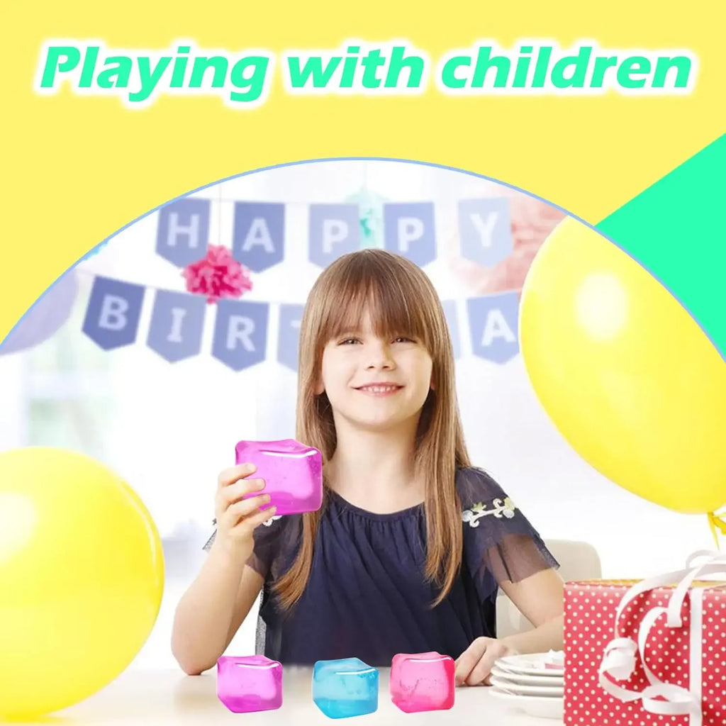 High Density Gel Ice Cube Square Decompression Vent Toy Squishy Stress Ball Squeeze Toys Stress Relief Sensory Toy squeeze toys