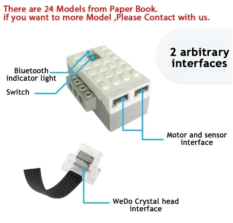STEM Educational Building Blocks Kit 280pcs with Electronic Sensors for Robot Programming